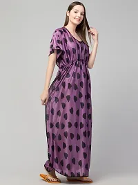 Retrobella MAXI Womens Satin Kaftan Maxi Nighty-thumb4