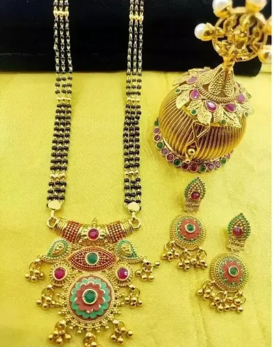 Stylish Brass Jewellery Set For Women