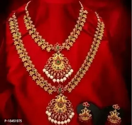 Stylish Brass Jewellery Set For Women