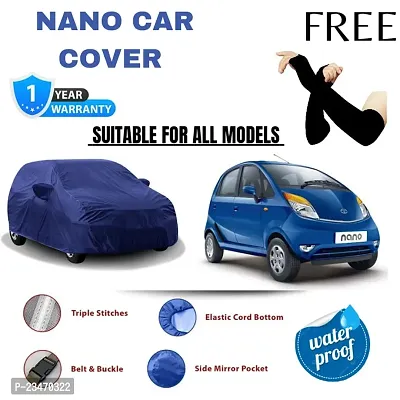 Nano, Car Cover Waterproof With Triple Stitched Fully Elastic Ultra Surface Body Protection