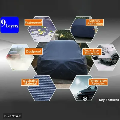 Punto, Car Cover Waterproof With Triple Stitched Fully Elastic Ultra Surface Body Protection-thumb4