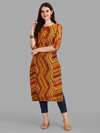 Women's Crepe Printed Straight Kurti Women's Rayon Straight Kurti-thumb3