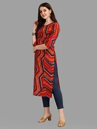 Women's Crepe Printed Straight Kurti Women's Rayon Straight Kurti-thumb3