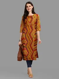 Women's Crepe Printed Straight Kurti Women's Rayon Straight Kurti-thumb2