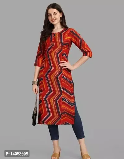 Women Stylish Rayon Straight Kurta-thumb0