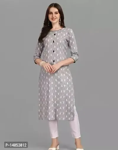 Women Stylish Rayon Straight Kurta-thumb0