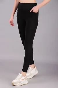 Cosvos Women The Ultimate Leggings | Leggings for Women | High-Waist | Ankle Length | 2 Pockets | Squat-Proof | Activewear-thumb4