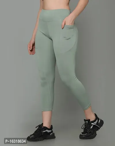Cosvos Women Ultimate soft leggings | High-Waist | Foldable Waistband | 2 Pockets| Activewear for Women-thumb0