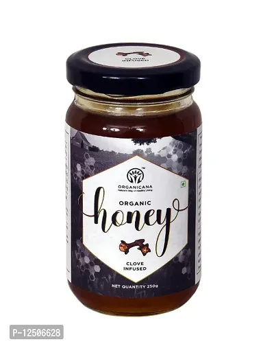 Organicana 100% Pure Clove Infused Organic Honey 250 GMS