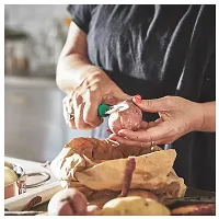 IKEA UPPFYLLD for Peeling Long Root Vegetables Like Carrots or Parsnips ,Potatoes, Cucumber and Squash Bright Green-thumb4