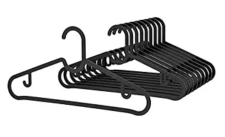 KNM Stores SPRUTTIG Hanger for Clothes Durable Wardrobe Storage Organizer Cloth Hanger Set Cloth Hanger Multipurpose Hanger Organize -Black, Pack of 10?-thumb4