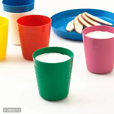 Ikea Kalas Stylish Matt Finish Elegant Design Plain Sparkling Ceramic Tea/Coffee Mug for Office and Home Large Mug (Multicolor, 300ml) -Set of 6 Pieces-thumb3