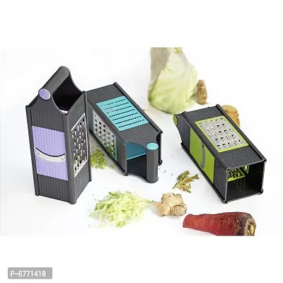 Multicolor Plastic 4 In 1 Slicer And Grater-thumb0