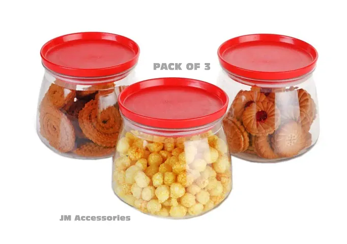 3 Pcs Container Jar Set With Cap