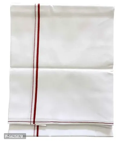 Stylish Cotton Maroon Solid Lungi For Men-thumb2