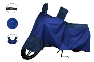 Water Resistant Dustproof Yamaha Aerox 155 Scooty Bike Cover (Navy Blue)-thumb1