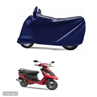 Amarud Bike Cover Waterproof TVS Scooty Pep Plus (Navy Blue)