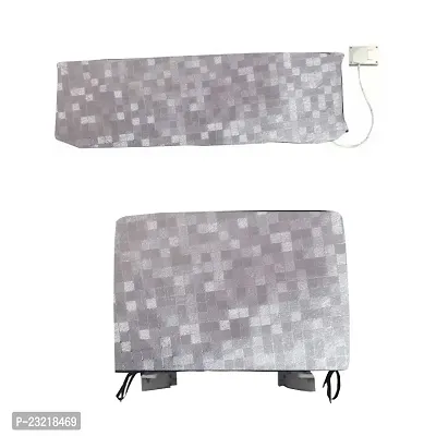 Amarud 1.5 ton Split AC Covers for indoor Outdoor dust proof water proof (Silver-chandi)