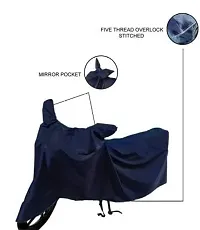 Water Resistant Dustproof Yamaha Aerox 155 Scooty Bike Cover (Navy Blue)-thumb3