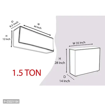 Weatherproof Shield: Indoor  Outdoor Split AC Cover (1.5-Ton)-thumb3