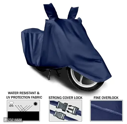 Bajaj Pulsar 150 Bike Body Cover Water Resistant Uv Protection (Navy Blue)-thumb2