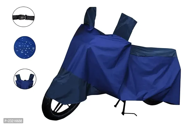 Bajaj Pulsar 150 Bike Body Cover Water Resistant Uv Protection (Navy Blue)-thumb3