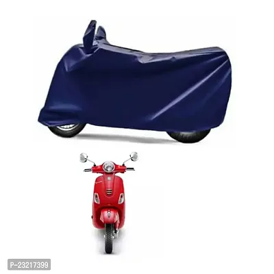 Amarud - Piaggio Vespa Scooter Two Wheeler Cover Water Resistant - Dustproof - UV Protection - Color Navy Blue (Vespa Urban Club)-thumb0