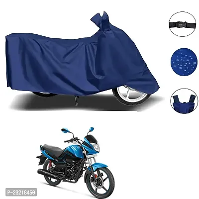 Amarud- Bike Motorcycle Cover Waterproof Outdoor Rain UV Protector Motorbike Royel Blue for Hero-Splendor-iSmart