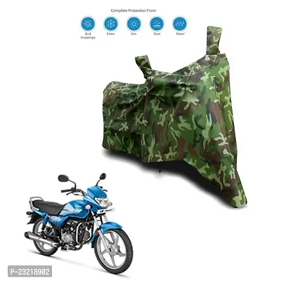 Amarud - XL Motorcycle Bike Body Cover Waterproof for HF-DeluxeHF-100 Heavy Duty (Gray)-thumb0