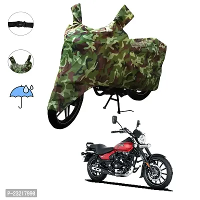 Amarud - XL Motorcycle Bike Body Cover Waterproof for Bajaj Avenger 160?Heavy Duty (Gray)-thumb0