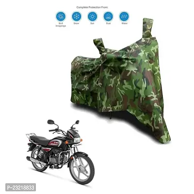 Amarud - XL Motorcycle Bike Body Cover Waterproof for Splendor Plus Heavy Duty (Gray)-thumb0
