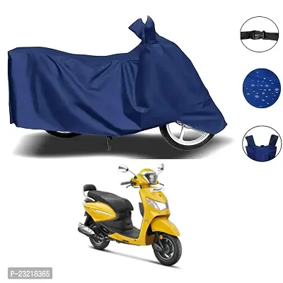 Amarud- Bike Motorcycle Cover Waterproof Outdoor Rain UV Protector Motorbike Royel Blue for Hero-Pleasure+