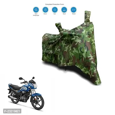 Amarud - XL Motorcycle Bike Body Cover Waterproof for Splendor+ Baccent Heavy Duty (Gray)-thumb0