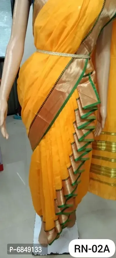 Buy Nauvari Saree Women's Semi Silk Peshwai Style Mastani Saree with Blouse  Piece (Red) Online at desertcartINDIA