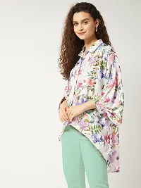 Stylish Multicoloured Polyester Printed Top For Women-thumb1