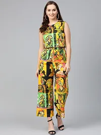 Contemporary Yellow Georgette Printed Co-Ords Sets For Women-thumb4