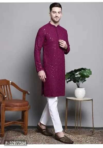 Stylish Cotton Kurta Set for Men-thumb0