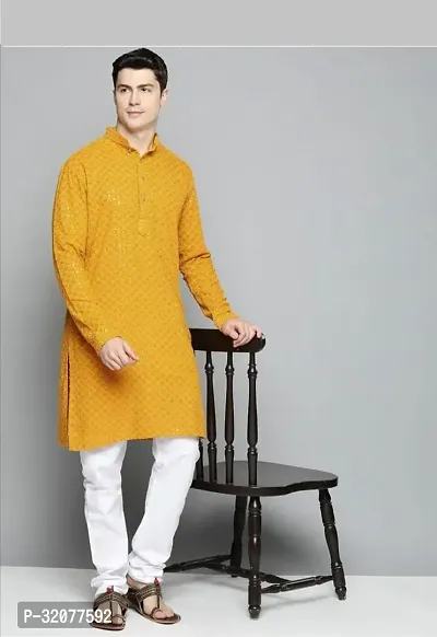 Stylish Cotton Kurta Set for Men-thumb0