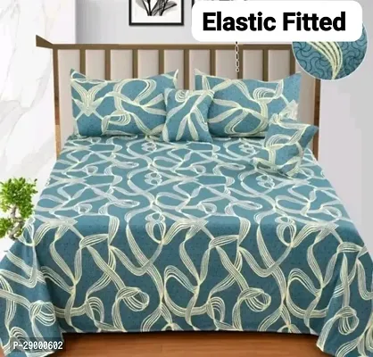 latest Elastic Fitted Cotton Bedsheet