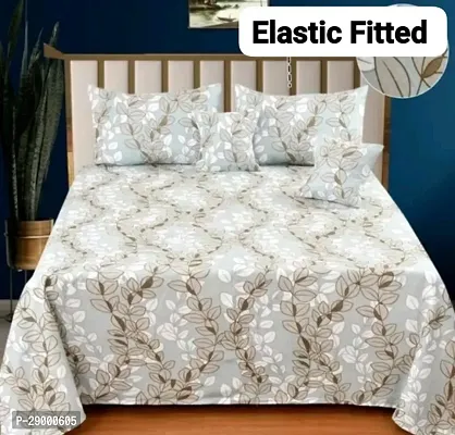 latest Elastic Fitted Cotton Bedsheet