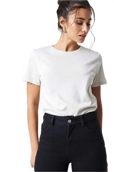 Elegant Solid Tshirt For Women