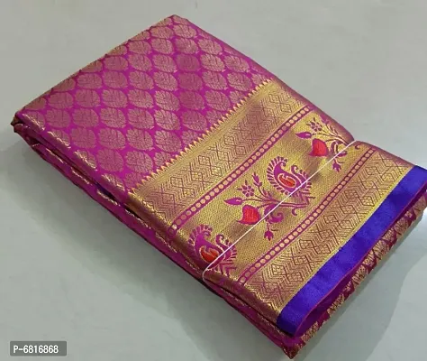 Kanjivaram Art Silk Brocade Saree with Blouse Piece