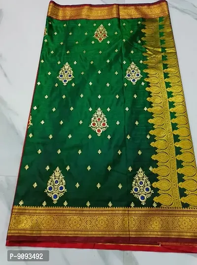 Beautiful Satin Embroidered Sarees For Women-thumb2