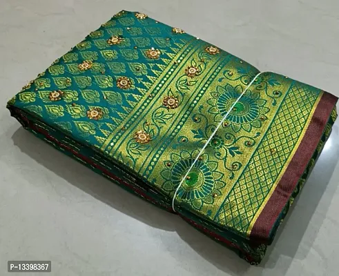 Banarasi Art Silk Brocade Saree with Blouse Piece for Women