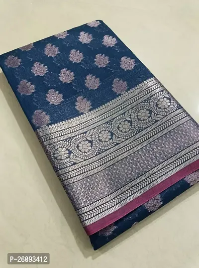 Kanjeevaram Pattu AC Cotton Jacquard Sarees with Blouse Piece