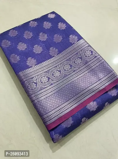 Kanjeevaram Pattu AC Cotton Jacquard Sarees with Blouse Piece