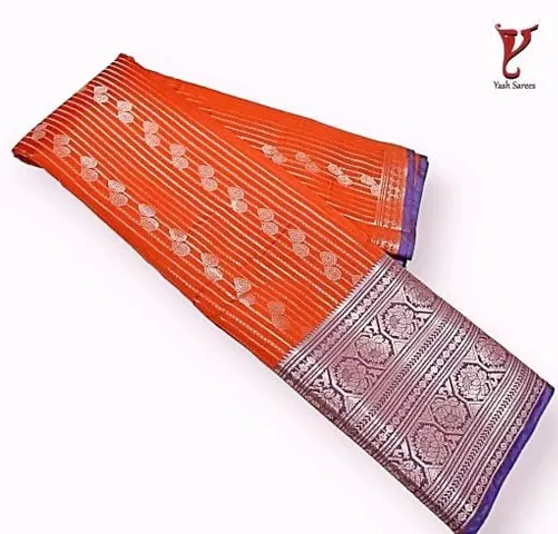 Banarasi Pattu Silk Jacquard Sarees with Blouse Piece