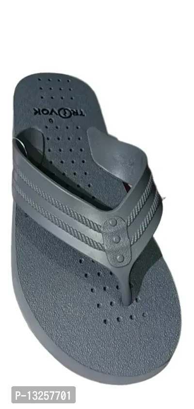 Stylish Grey EVA Solid Slip-On For Men-thumb0