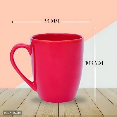 Red Color Ceramic Coffee Mug | Tea Cup For Home  Office Use For Gift-thumb5