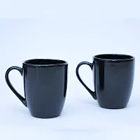 Black Ceramic Mug  Tea Cup Set for Home, Office, and Gifting Delight-thumb1